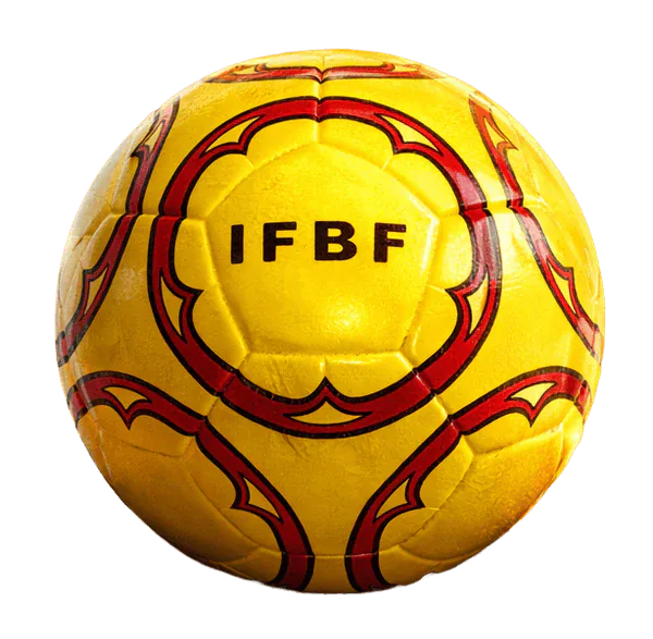 Official IFBF match ball — second half (yellow)